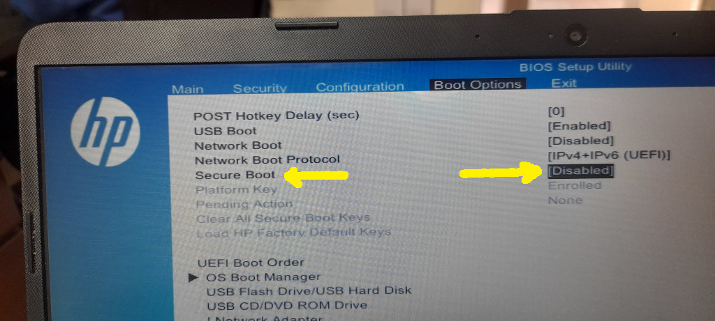 Solución a Selected boot image did not Authenticate
