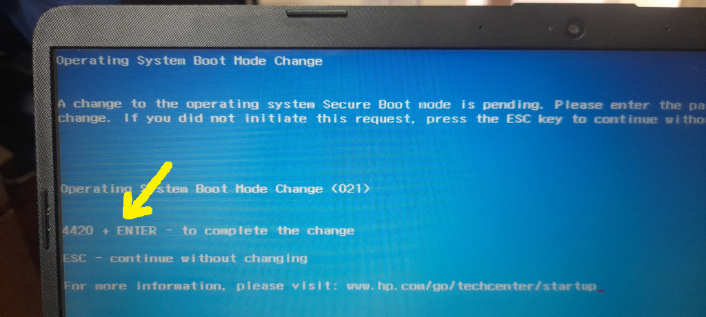 Selected boot image did not Authenticate