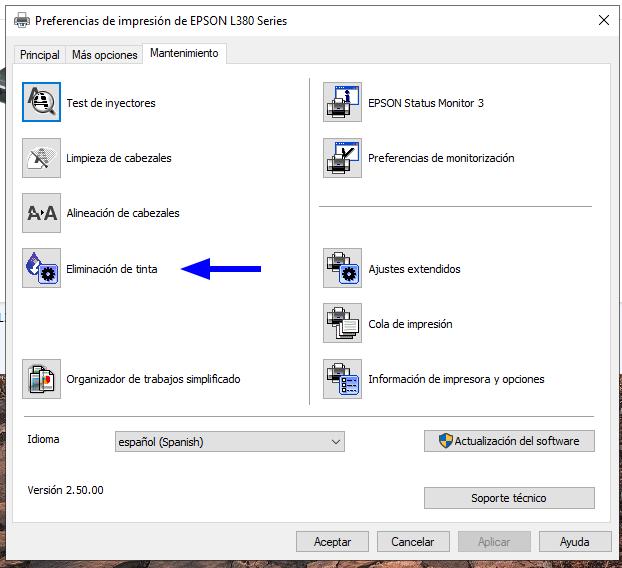 Aparecen líneas blancas en las impresiones de EPSON