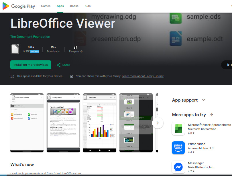 Abrir ó visualizar documentos docx en Android sin publicidad
