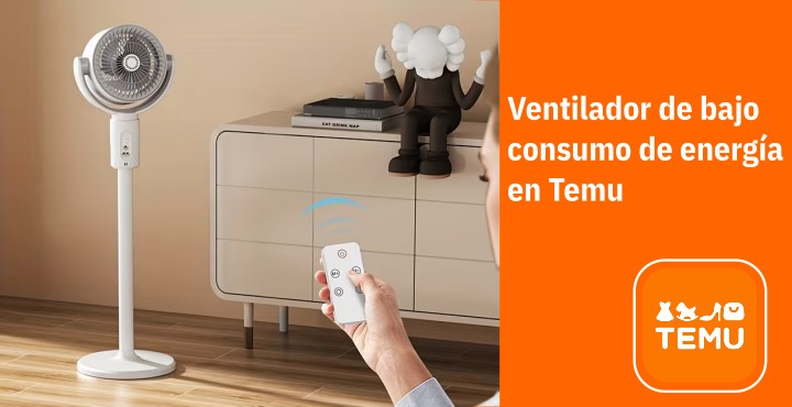 Ventilador de bajo consumo de energía en Temu