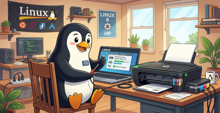 Instalar la impresora HP Ink Tank 315 en Linux Ubuntu